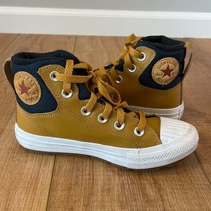 Kids Converse Leather High Tops